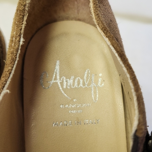 Italian Suede Leather Platform Heels - Picture 11 of 13